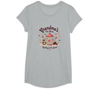 Abuelas El Nombre Spoilings El Juego Dulce Familia Amor Camiseta, Niñas, Gris Jaspeado, Grande