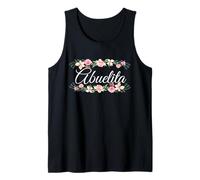 Abuelita con acento floral divertido regalo para tía, abuela, mamá Camiseta sin Mangas