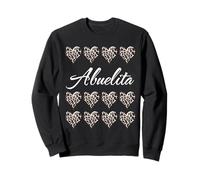 Abuelita con corazones con estampado de leopardo, divertido regalo para tía, abuela y mamá Sudadera