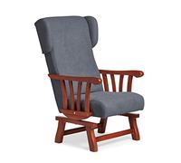 Abuelo a Gusto- Mecedora clásica con apoya-Cabezas y Brazos de Madera de Haya. Ideal para Abuelita/Persona Mayor. Tamaño: 112x56x84 cm. (Cerezo, Marengo)