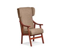 Abuelo a Gusto- Silla con Brazos, Orejas y apoya-Cabezas de Madera, con Respaldo Recto y sentada Alta, Ideal para Personas Mayores o Personas con Movilidad Reducida. Tamaño: 57x69x116 cm.