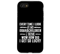 Abuelo Afortunado Cada Vez Que Miro a mis Nietos Carcasa para iPhone SE (2020) / 7/8