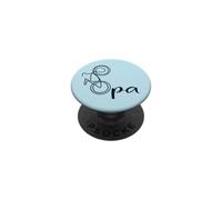 Abuelo alemán en Bicicleta Ciclista PopSockets PopGrip Adhesivo