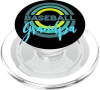 Abuelo de béisbol con círculos de béisbol modernos PopSockets PopGrip para MagSafe