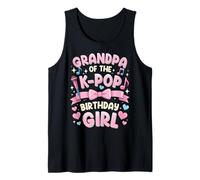 Abuelo de la Fiesta de cumpleaños Anime K Pop Girl Papa Camiseta sin Mangas