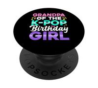 Abuelo de la Fiesta de cumpleaños Anime K Pop Girl Papa PopSockets PopGrip Adhesivo