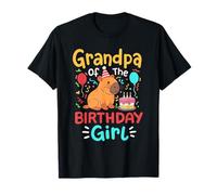 Abuelo De La Niña Cumpleaños Capybara Bday Familia Coincidencia Camiseta