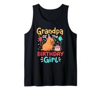 Abuelo De La Niña Cumpleaños Capybara Bday Familia Coincidencia Camiseta sin Mangas