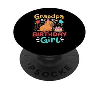 Abuelo De La Niña Cumpleaños Capybara Bday Familia Coincidencia PopSockets PopGrip Adhesivo