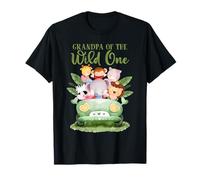 Abuelo De La Salvaje Un Cumpleaños Animal Safari Selva Camiseta