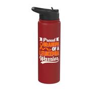 Abuelo De Un Guerrero De La Leucemia - Concientización De La Leucemia Stainless Steel Insulated Water Bottle