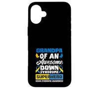 Abuelo De Un Impresionante Síndrome De Down Síndrome De Down Superhéroe Carcasa para iPhone 16 Plus