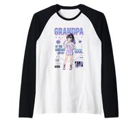 Abuelo del cumpleaños KPOP Idol Girls Amantes de la música Coreana Camiseta Manga Raglan