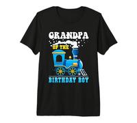 Abuelo del cumpleaños niño Tren Amante Familia Coincidencia Camiseta Premium