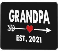 Abuelo EST 2021 Mouse Pad Lavable Mousepad Duradero Alfombrilla De Escritorio para Oficina Hogar Gaming 25X30Cm