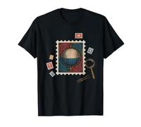 Abuelo Filatelista Album Sellos Camiseta