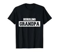 Abuelo obstáculo Camiseta gráfica económica, Hombre, Negro, S