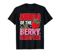 Abuelo of The Berry Sweet One Strawberry Birthday Matching Camiseta