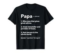 Abuelo Papa Definición Divertido Día del Padre Amor Minimalista Camiseta