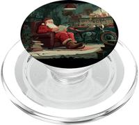 Abuelo Papá Noel en Traje de Taller con Motor PopSockets PopGrip para MagSafe