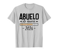 Abuelo por Segunda Vez 2026 - Anuncio Embarazo Abuelos Camiseta, Hombre, Plata, XL