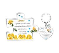 Abuelo Regalo 2 Piezas De Llavero Con Carteles y Placas Decorativas Apreciación Día Del Padre Cumpleaños Hombre Recuerdos Retiro Navidad Llavero Personalizado Regalo Del Día Familia De Nieto Nieta