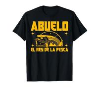 Abuelo Rey De La Pesca Humor Deporte Pescador Hombre Regalo Camiseta