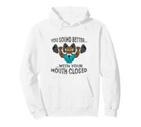 Abuelo rudo, suenas Mejor con la Boca Cerrada. Sudadera con Capucha