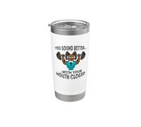 Abuelo rudo, suenas mejor con la boca cerrada. Vaso térmico de acero inoxidable de doble pared