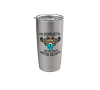 Abuelo rudo, suenas mejor con la boca cerrada. Vaso térmico de acero inoxidable de doble pared