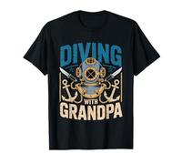 Abuelo Scuba Buzo Mayor Recuerdos Submarinos Familia De Camiseta