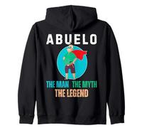 Abuelo The Man The Myth The Legend - Hispanic Grandpa Sudadera con Capucha
