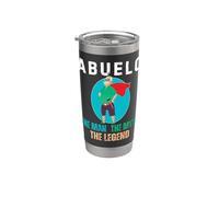 Abuelo The Man The Myth The Legend - Hispanic Grandpa Vaso térmico de acero inoxidable de doble pared