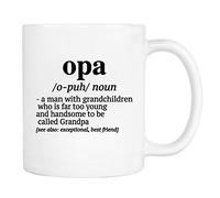 Abuelo Un Hombre Con Nietos... Taza De Café Duradero Taza Único Tazas De Desayuno Para Leche Cappuccino Cacao 330Ml