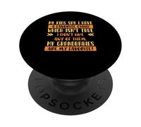Abuelos Abuela Abuelo Mis Nietos Son Mis Favoritos PopSockets PopGrip Adhesivo