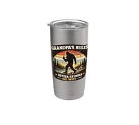 Abuelos Campan Mejores Historias Sin Wifi Bigfoot Vaso térmico de acero inoxidable de doble pared