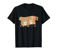 Abundante Gracia Camiseta gráfica económica, Hombre, Negro, S