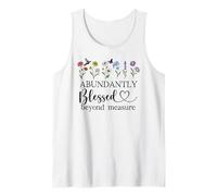 Abundantly Blessed Beyond Measure Christian Bible Verses God Camiseta sin Mangas