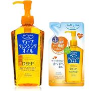 Aburiya Kose Softymo Deep Cleansing Aceite Limpiador Profundo, 230ml & Recarga 200ml, Made in Japan