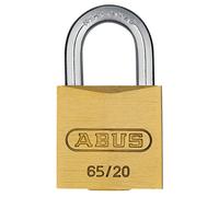ABUS Mechanical - Candado de latón de 65/20 mm con llave igual 201