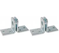Abus 09676 - Candado con llave (acero, 12 mm, moderno) (Paquete de 2)