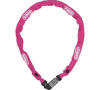 ABUS 1200/60 Web Coral - Cadena | Candado de bicicleta, nivel 3, código numérico, acero especial, funda textil, protección de pintura