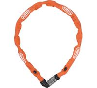 ABUS 1200/60 Web Orange - Cadena | Candado bicicleta, nivel seg. 3, código numérico, acero especial, funda textil, protección pintura