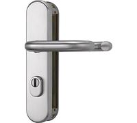 Abus 12231 - Placa para empujar para puertas | Juego de manillas de puerta cuadradas de doble cara para puertas planas, cuadradas de 8 mm, tamaño del eje 72 mm