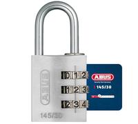 Abus 145/30_PLATA - Candado aluminio combinacion 30mm 3 dígitos plata