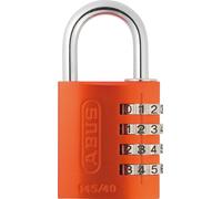 Abus 145/40 C 40 mm cuerpo 4-dial combinación candado de combinación, Naranja