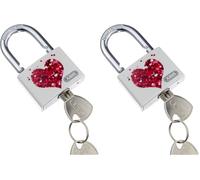 Abus 19154 - Candado personalizable (aluminio, 40 mm, moderno) (Paquete de 2)