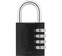 ABUS 34605 - 145/40_NEGRO_B Candado aluminio combinacion 40 mm 4 dígitos negro, 1 unidad
