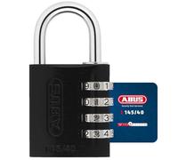 Abus 346132-145/40_NEGRO Candado aluminio combinacion 40mm 4 dígitos negro