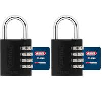 Abus 346132-145/40_NEGRO Candado aluminio combinacion 40mm 4 dígitos negro (Paquete de 2)